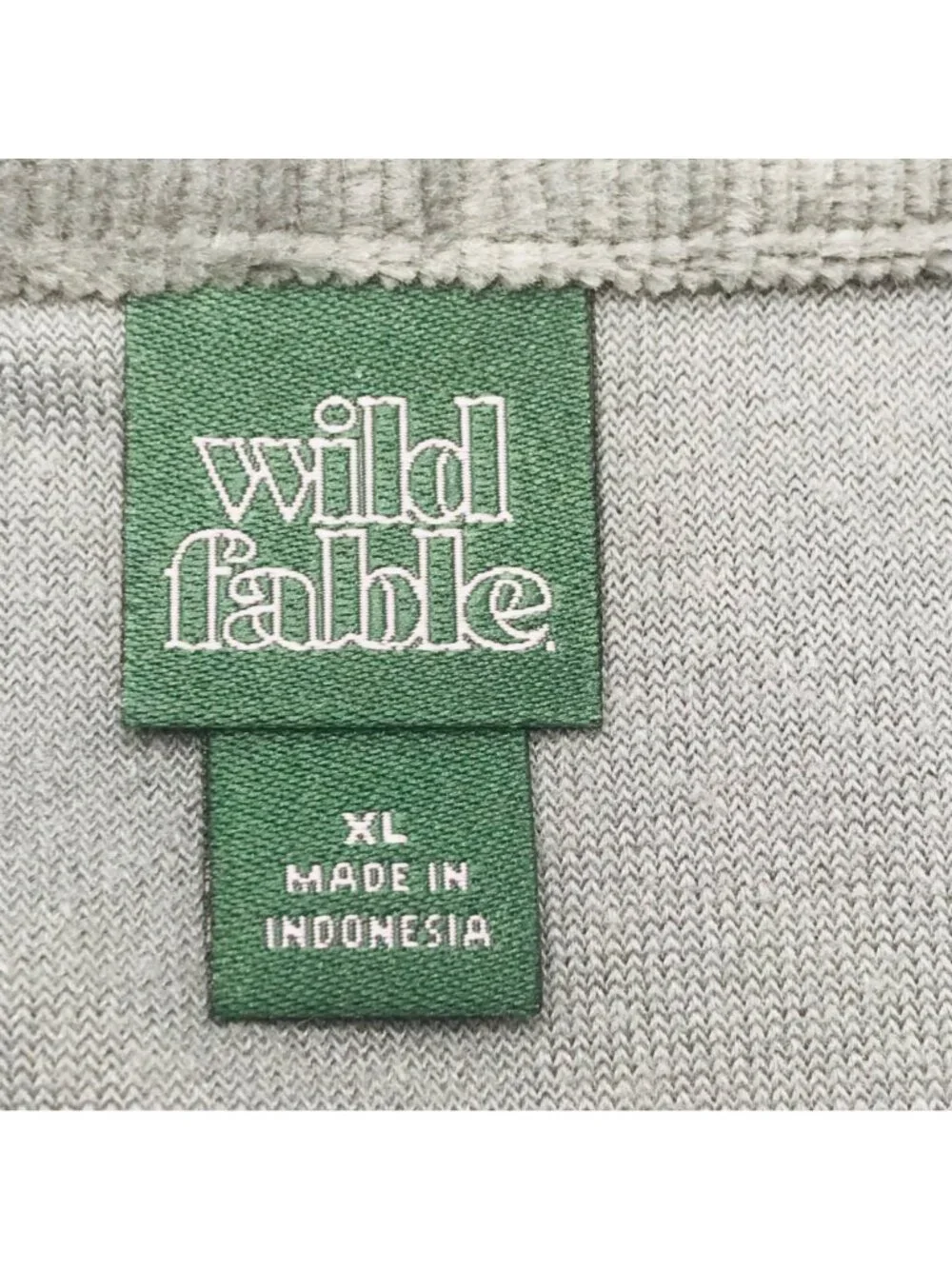 Wild Fable Women's Size XL Quarter Zip Velour Tunic Sweatshirt Gray New - Picture 4 of 14